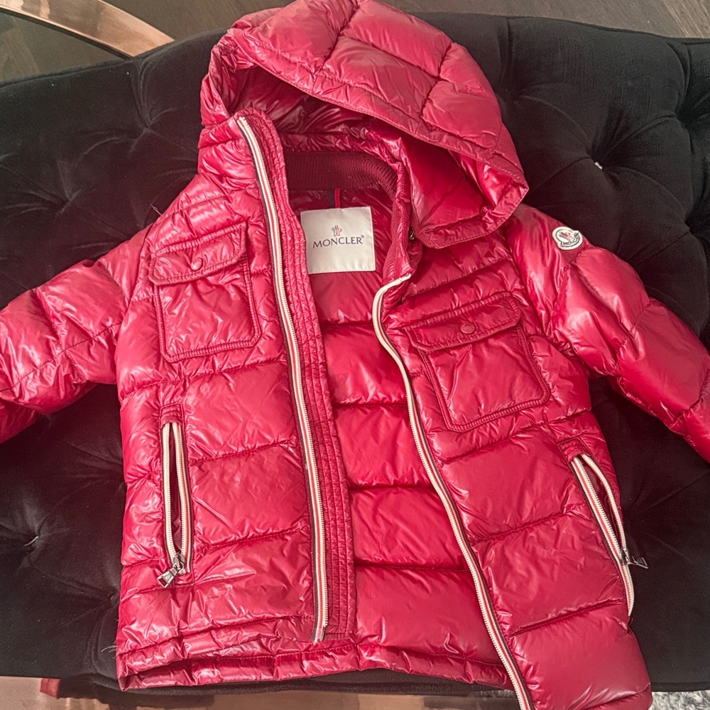 Moncler Cherry Red Quilted Jacket